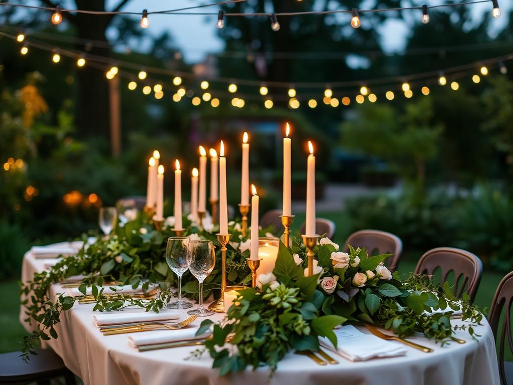 Garden at Dusk wedding decor styling